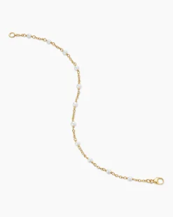 Pearl Classics Station Bracelet 18K Yellow Gold, 3.5mm