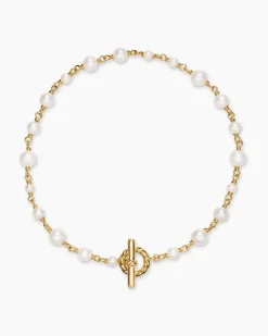 Pearl Classics Toggle Chain Bracelet 18K Yellow Gold, 4.5mm