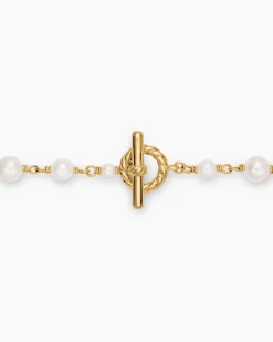 Pearl Classics Toggle Chain Bracelet 18K Yellow Gold, 4.5mm