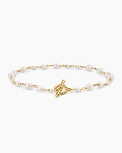 Pearl Classics Toggle Chain Bracelet 18K Yellow Gold, 4.5mm