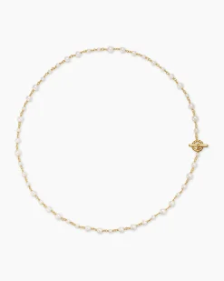 Pearl Classics Toggle Chain Necklace 18K Yellow Gold, 4.5mm