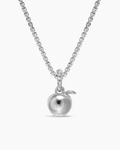 Petite Apple Amulet Sterling Silver, 10mm