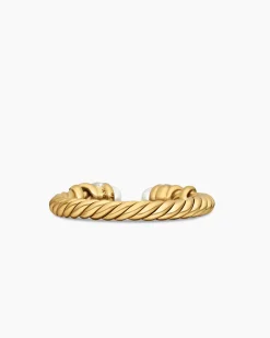 Petite Helena Ring 18K Yellow Gold with Pearls and Diamonds, 2.5mm