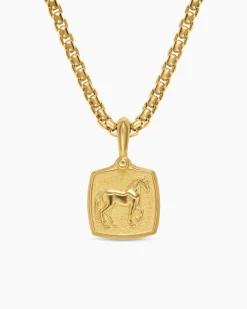 Petrvs® Horse Amulet 18K Yellow Gold, 15.8mm