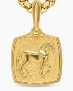 Petrvs® Horse Amulet 18K Yellow Gold, 15.8mm