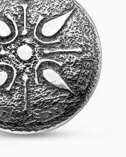 Petrvs® Lion Coin Amulet Sterling Silver, 25mm
