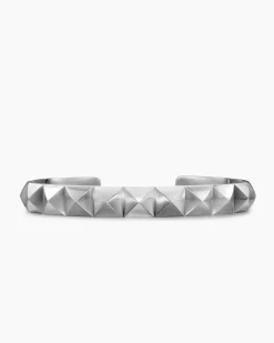 Pyramid Cuff Bracelet Sterling Silver, 9.3mm