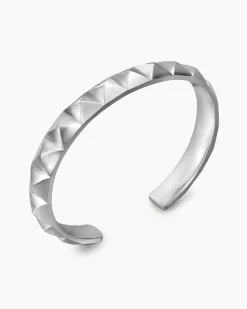 Pyramid Cuff Bracelet Sterling Silver, 9.3mm
