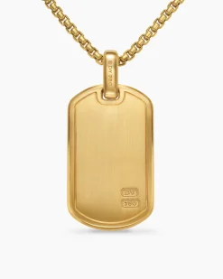 Pyramid Tag 18K Yellow Gold, 35mm