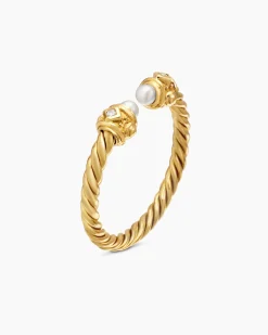 Renaissance® Ring 18K Yellow Gold with Pearls and Diamonds, 2.3mm