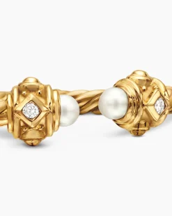 Renaissance® Ring 18K Yellow Gold with Pearls and Diamonds, 2.3mm