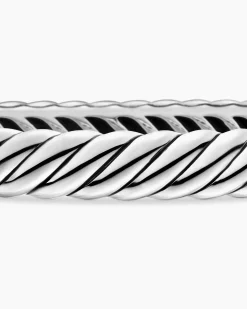 Sculpted Cable Bangle Bracelet Sterling Silver, 7mm