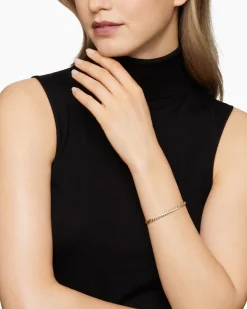 Sculpted Cable Bangle Bracelet 18K Yellow Gold with Diamonds, 4.6mm