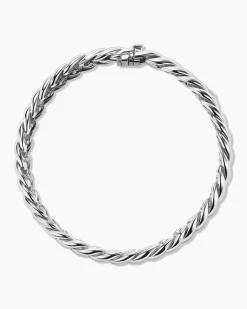 Sculpted Cable Bracelet Sterling Silver, 8.5mm