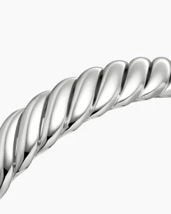 Sculpted Cable Bracelet Sterling Silver, 10mm