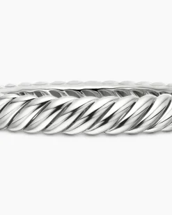 Sculpted Cable Bracelet Sterling Silver, 10mm