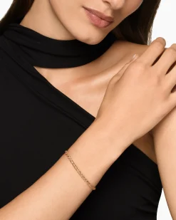 Sculpted Cable Flex Bracelet 18K Rose Gold with Cognac Diamonds, 3.5mm