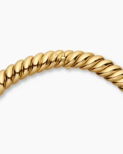 Sculpted Cable Necklace 18K Yellow Gold, 14mm