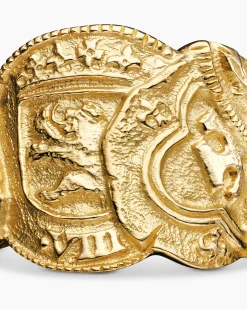Shipwreck Signet Ring 18K Yellow Gold, 24mm