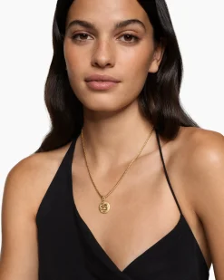 Snake Amulet 18K Yellow Gold with Diamonds, 18.8mm