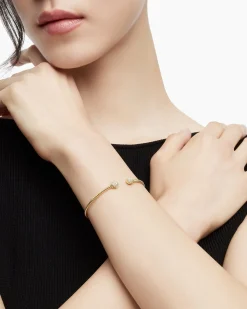 Solari Cablespira® Bracelet 18K Yellow Gold with Diamonds, 2.3mm