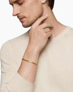 Spiritual Beads Cushion Bracelet 18K Yellow Gold, 4mm