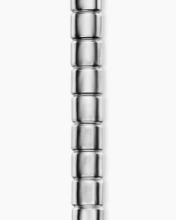 Spiritual Beads Flat Bead Bracelet Sterling Silver, 8mm