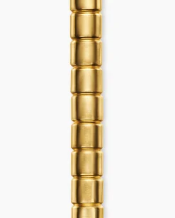Spiritual Beads Flat Bead Bracelet 18K Yellow Gold, 8mm