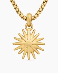 Starburst Charm 18K Yellow Gold, 21.5mm
