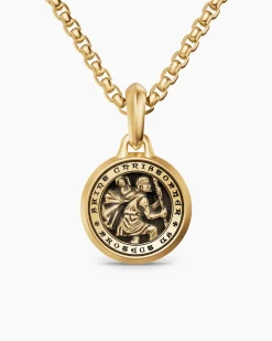 St. Christopher Amulet 18K Yellow Gold, 21.2mm