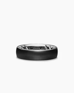 Streamline® Band Ring Black Titanium, 6.2mm