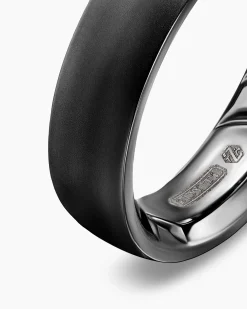 Streamline® Band Ring Black Titanium, 6.2mm