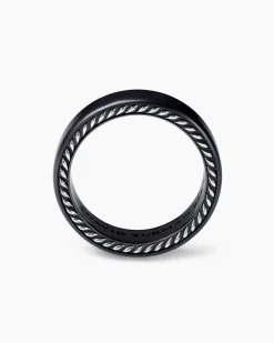 Streamline® Band Ring Black Titanium, 6mm