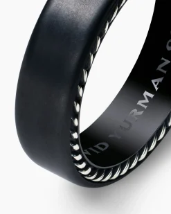 Streamline® Band Ring Black Titanium, 6mm