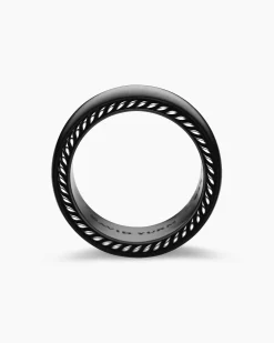 Streamline® Band Ring Black Titanium, 9mm