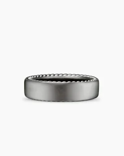 Streamline® Band Ring Grey Titanium, 6mm