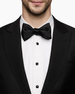 Streamline® Cushion Tuxedo Studs Sterling Silver with Black Onyx