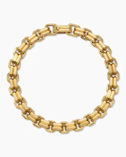 Streamline® Double Link Bracelet 18K Yellow Gold, 8mm