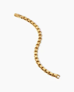 Streamline® Double Link Bracelet 18K Yellow Gold, 8mm