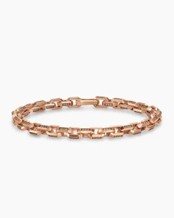 Streamline® Link Bracelet 18K Rose Gold with Cognac Diamonds, 5.5mm