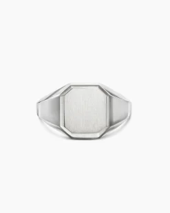 Streamline® Signet Ring Platinum, 14mm