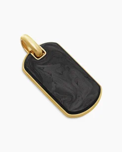 Streamline® Tag 18K Yellow Gold with Forged Carbon, 35mm