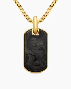 Streamline® Tag 18K Yellow Gold with Forged Carbon, 27mm