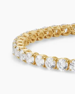 Tennis Bracelet 18K Yellow Gold with Diamonds, 4mm