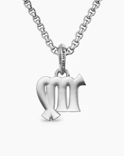 Virgo Amulet Sterling Silver with Diamonds, 16mm