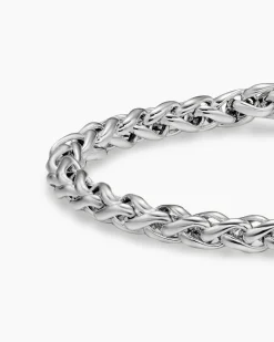 Wheat Chain Bracelet Sterling Silver, 4mm