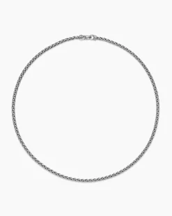 Wheat Chain Necklace Sterling Silver, 4mm