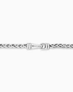 Wheat Chain Necklace Sterling Silver, 2.5mm