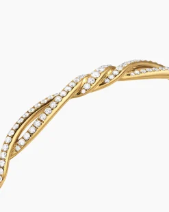 Wisteria® Bangle Bracelet 18K Yellow Gold with Diamonds, 5.4mm