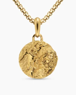 Zeus Amulet 18K Yellow Gold, 24mm